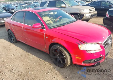 2008 Audi A4 2.0T из США, поврежденный, VIN WAUDF78E98A068955